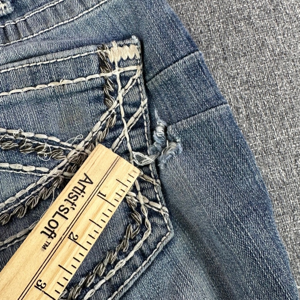 Ariat Jeans Womens 26S R.E.A.L. Denim Blue Bootcut Contrast Stitch Stretch - Picture 8 of 12